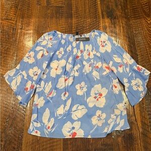 Zac and Rachel Blue Floral Blouse